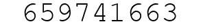 Number 659741663.
