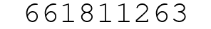 Number 661811263.