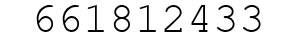 Number 661812433.