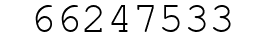 Number 66247533.