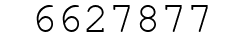 Number 6627877.