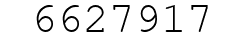 Number 6627917.