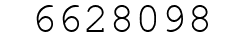 Number 6628098.