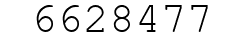 Number 6628477.