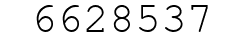 Number 6628537.