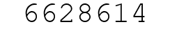 Number 6628614.