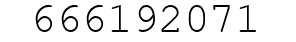 Number 666192071.