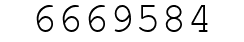 Number 6669584.