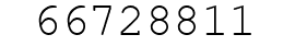 Number 66728811.