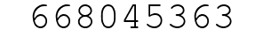 Number 668045363.