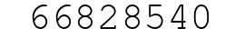 Number 66828540.