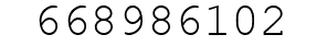 Number 668986102.