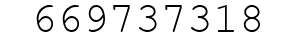 Number 669737318.
