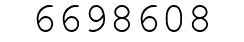 Number 6698608.