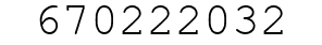 Number 670222032.