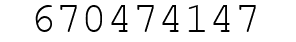 Number 670474147.