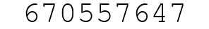 Number 670557647.