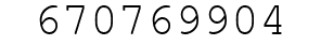 Number 670769904.