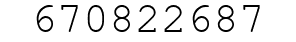 Number 670822687.