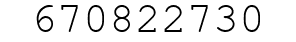 Number 670822730.