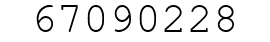 Number 67090228.