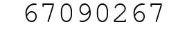 Number 67090267.