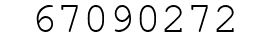 Number 67090272.