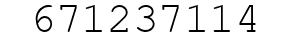 Number 671237114.