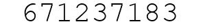 Number 671237183.