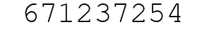 Number 671237254.