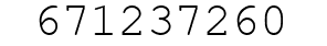 Number 671237260.