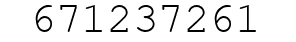 Number 671237261.
