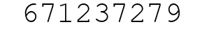 Number 671237279.