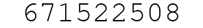 Number 671522508.