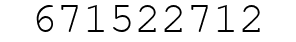 Number 671522712.