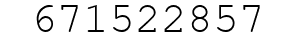 Number 671522857.