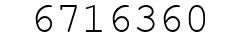 Number 6716360.