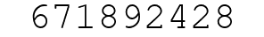 Number 671892428.