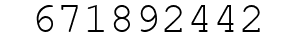 Number 671892442.