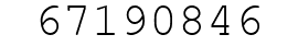 Number 67190846.
