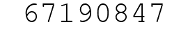 Number 67190847.
