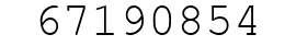 Number 67190854.
