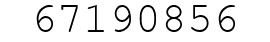 Number 67190856.