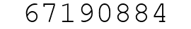 Number 67190884.