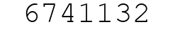 Number 6741132.