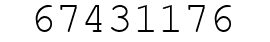 Number 67431176.