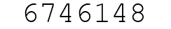 Number 6746148.