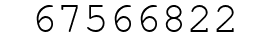 Number 67566822.