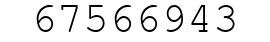 Number 67566943.