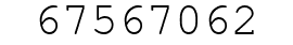 Number 67567062.
